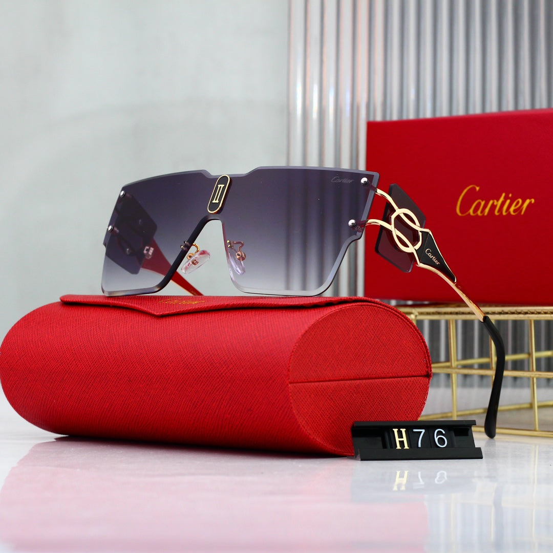 Cartier Rimless Oversized Shield Polarized Sunglasses for Unisex – product image 4