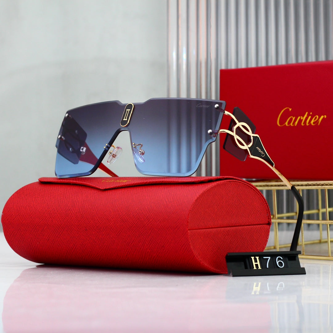 Cartier Rimless Oversized Shield Polarized Sunglasses for Unisex – product image 5