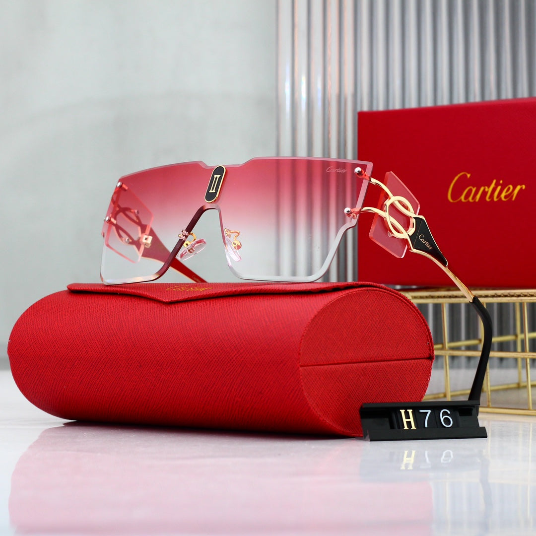 Cartier Rimless Oversized Shield Polarized Sunglasses for Unisex – product image 7