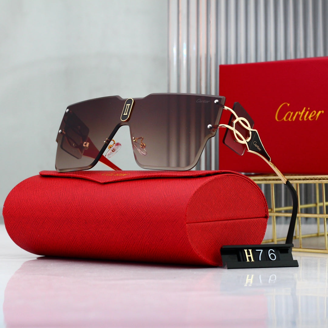 Cartier Rimless Oversized Shield Polarized Sunglasses for Unisex – product image 9