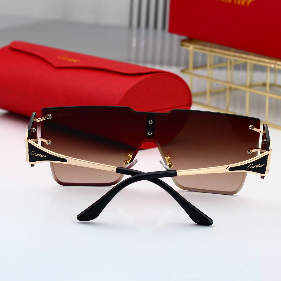 Cartier Rimless Oversized Shield Polarized Sunglasses for Unisex – product image 18