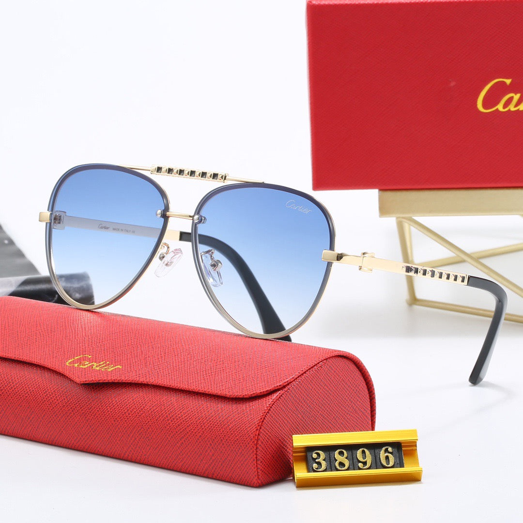 Cartier Round Metal Polarized Sunglasses for Unisex – product image 1