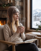 Celine logo knit earflap hat photo 1