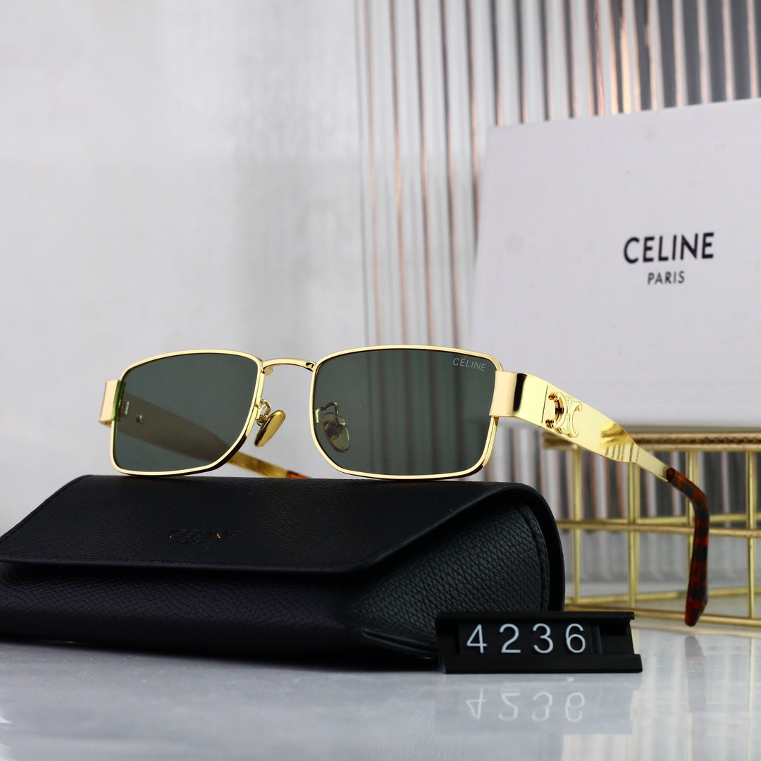 Celine Triomphe Square Metal Sunglasses for Unisex – product image 1