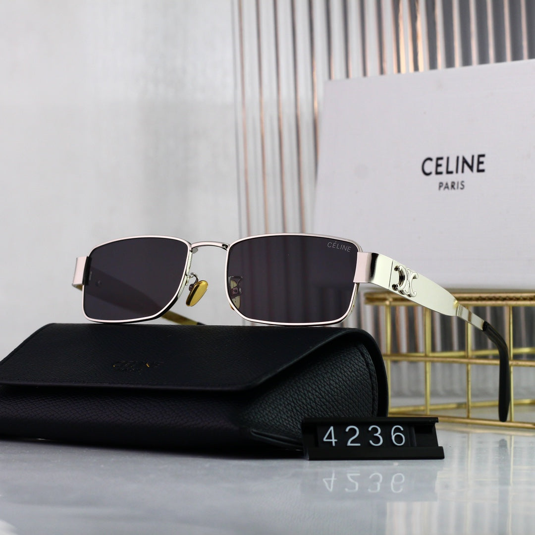 Celine Triomphe Square Metal Sunglasses for Unisex – product image 4