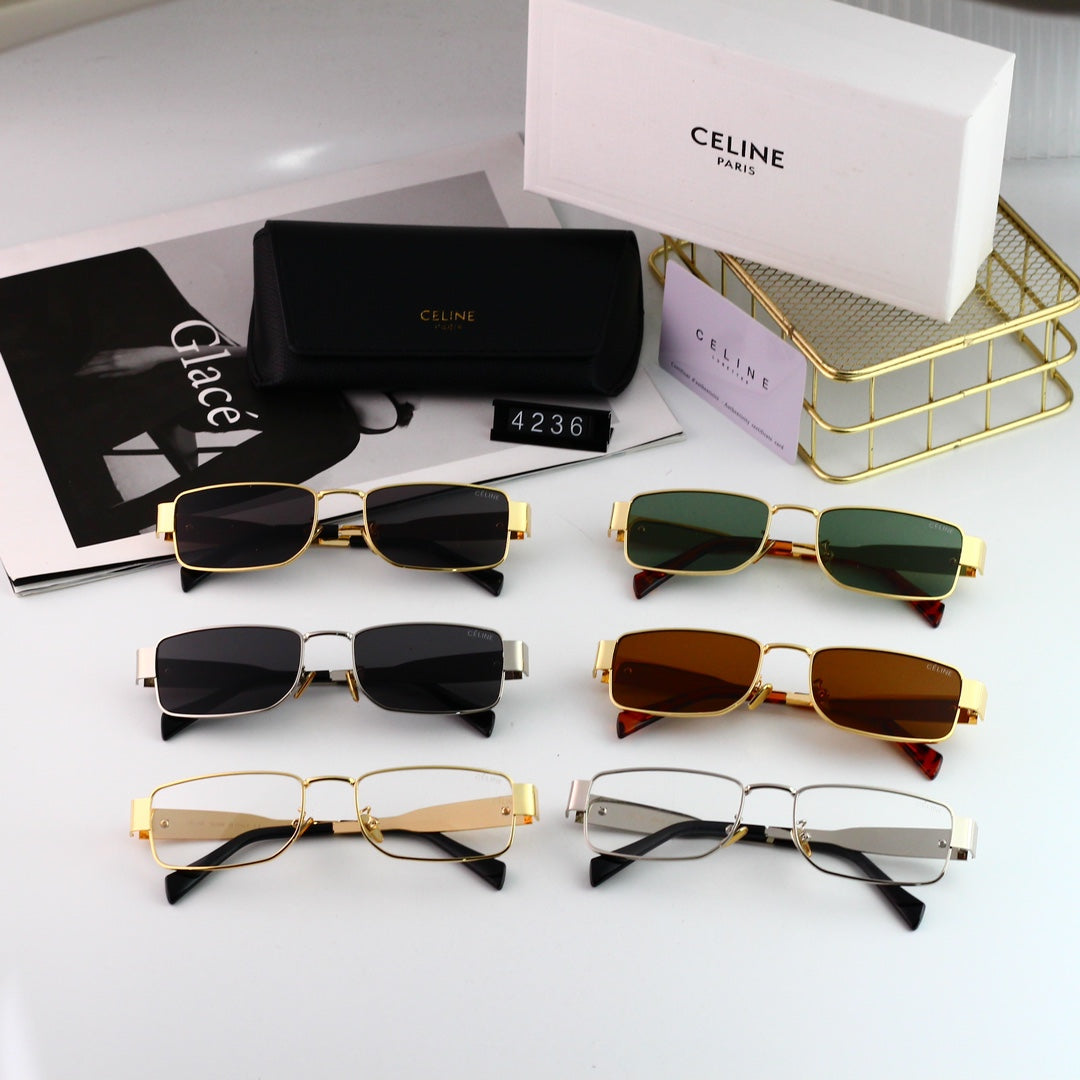 Celine Triomphe Square Metal Sunglasses for Unisex – product image 12