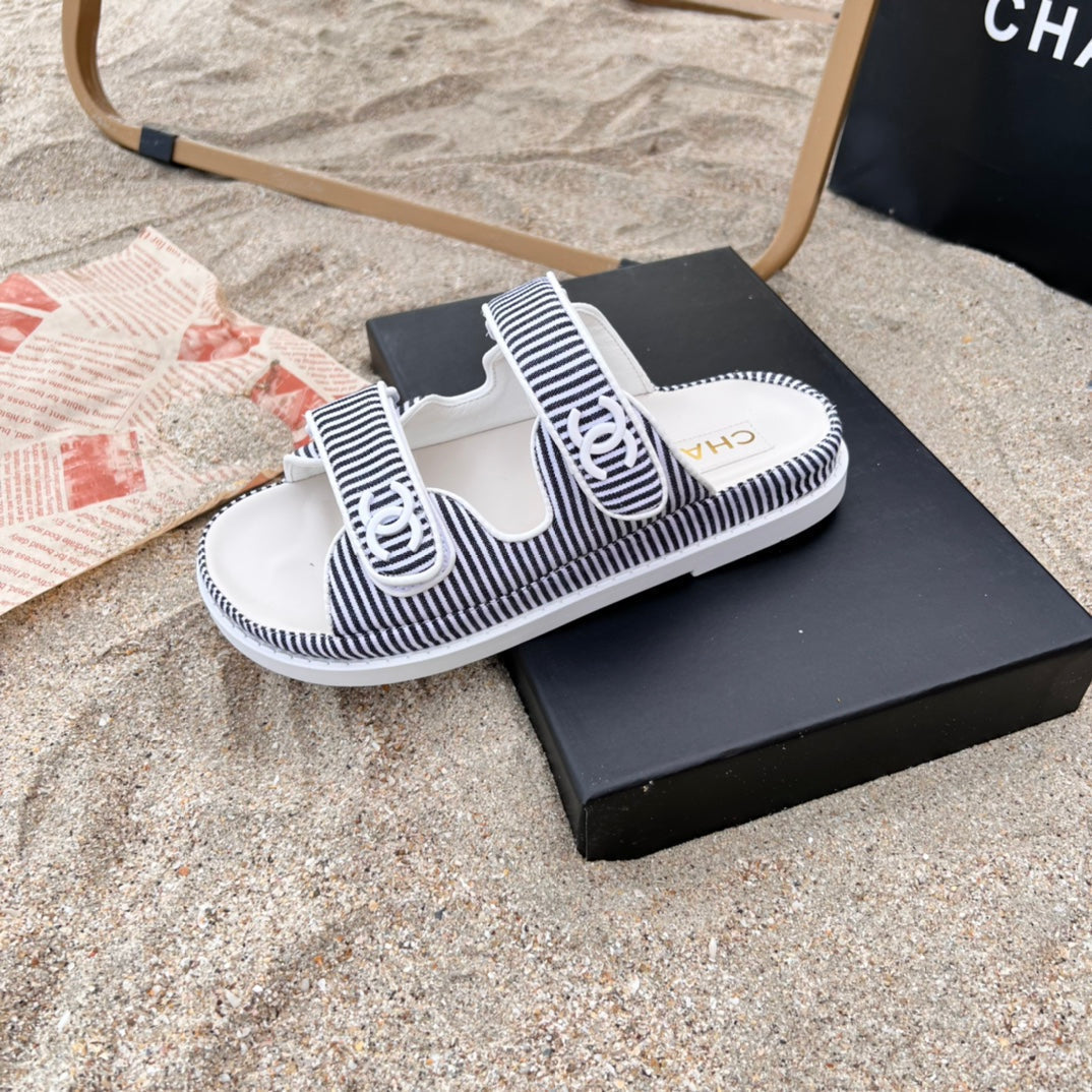 Chanel 6 Colors Velcro Flat Sandals – sandals product image 17
