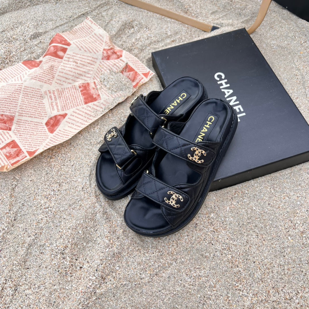Chanel 6 Colors Velcro Flat Sandals – sandals product image 2