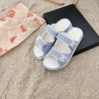 Chanel 6 Colors Velcro Flat Sandals – sandals product image 5