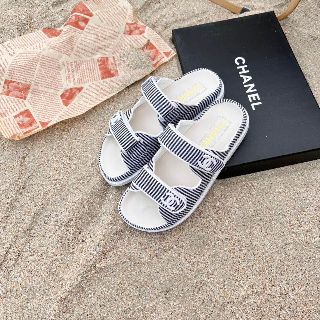 Chanel 6 Colors Velcro Flat Sandals – sandals product image 6