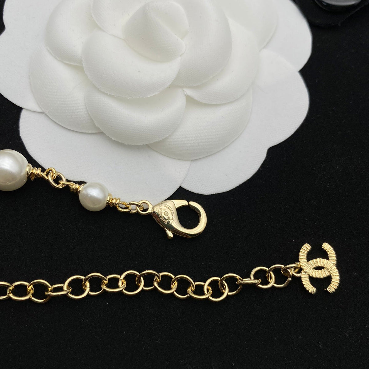 Chanel Bow Double Layer Pearl Necklace – Luxury Designer Jewelry – product image 6