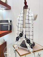 Chanel CC Monogram Camellia Square Silk Scarf for Women – product image 13