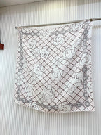 Chanel CC Monogram Camellia Square Silk Scarf for Women – product image 3
