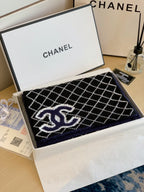 Chanel CC Monogram Rhombus Double-Sided Cashmere Knitted Scarf for Women – product image 12
