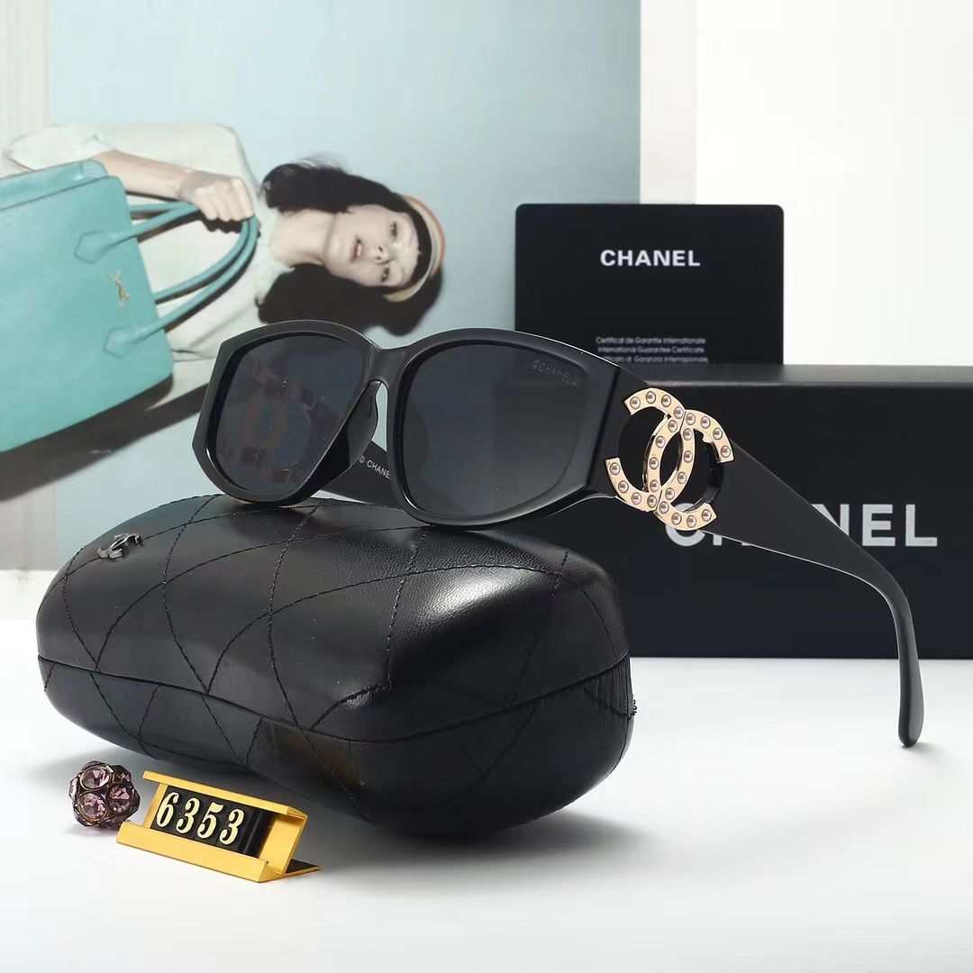 Chanel CC Pearl Cat-Eye Polarized Sunglasses for Unisex – product image 1