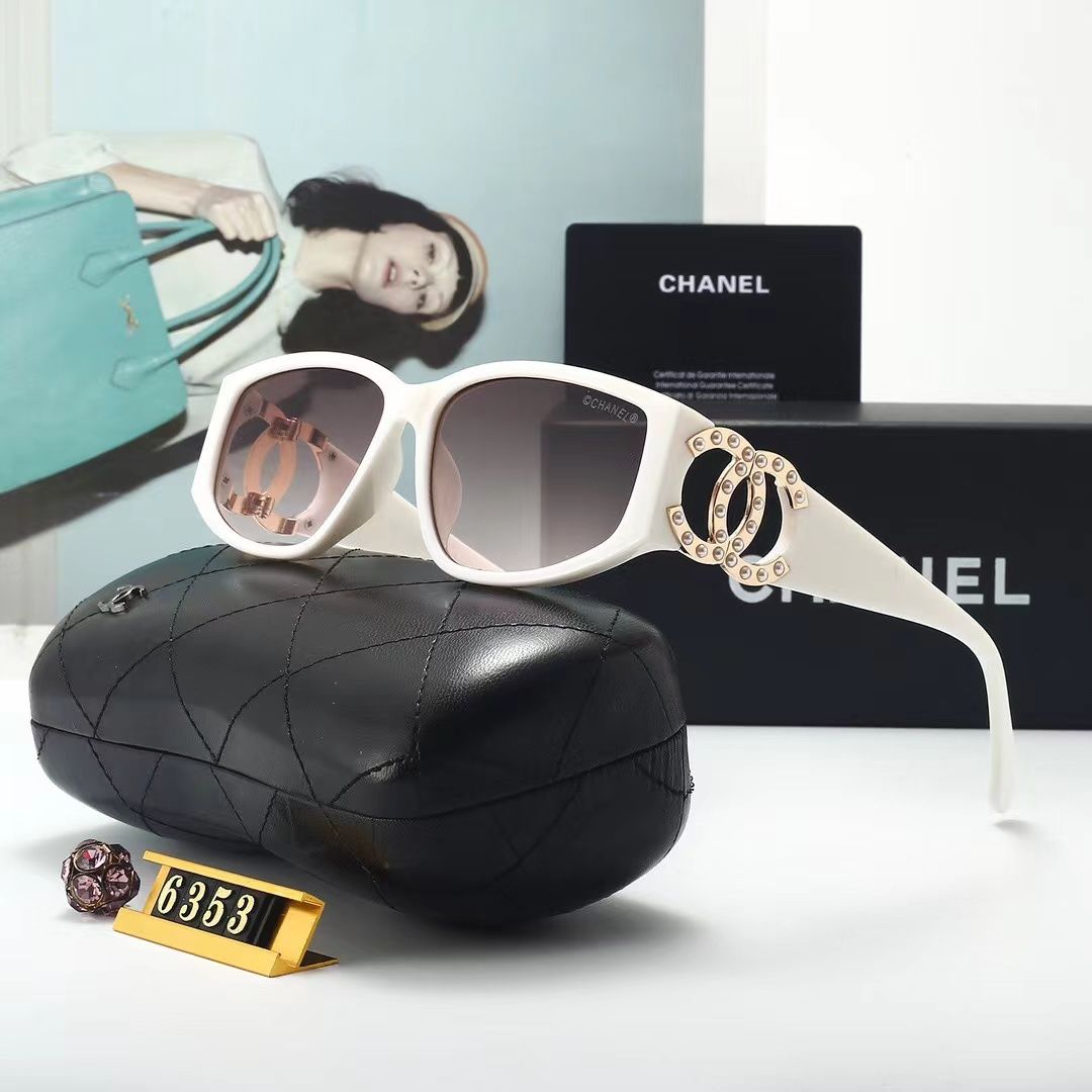 Chanel CC Pearl Cat-Eye Polarized Sunglasses for Unisex – product image 3