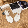 Chanel Clover Pearl Flip Flops Sandals – sandals product image 1