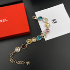 Chanel Colored Crystal Adjustable Bracelet – Luxury Jewelry – product image 4