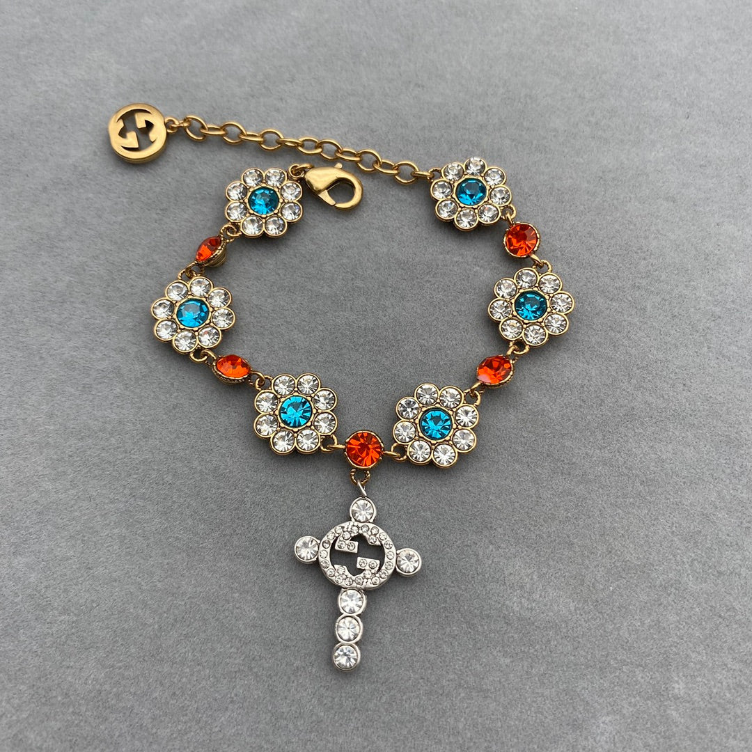 Chanel Colored Crystal Bracelet – Luxury Jewelry – product image 1