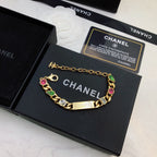 Chanel Colored Crystal Bracelet – Luxury Jewelry – product image 1