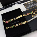 Chanel Colored Crystal Bracelet – Luxury Jewelry – product image 6
