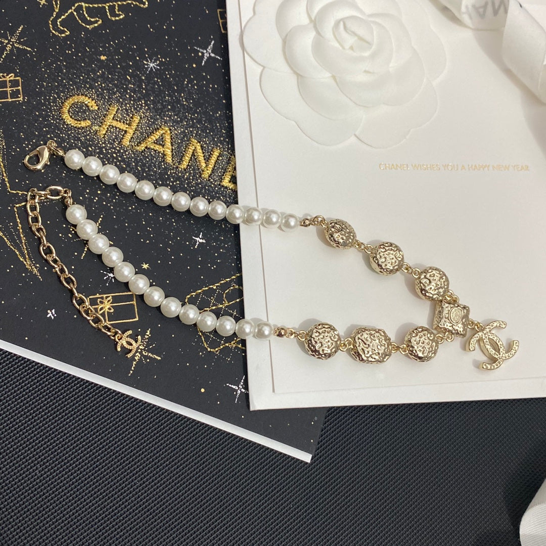 Chanel Colorful Crystal Pendant Pearl Necklace – Luxury Designer Jewelry – product image 5