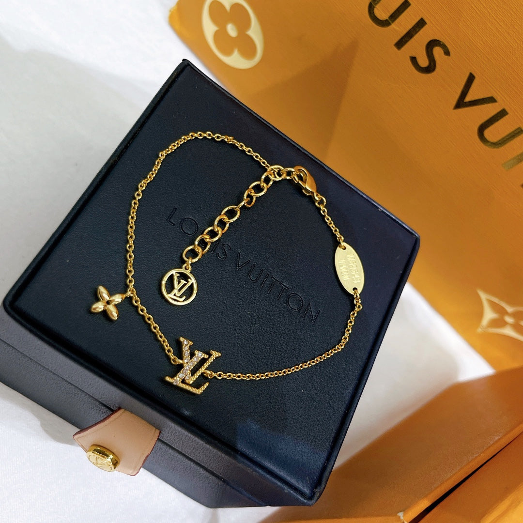 Chanel Crystal Alphabet Flower Bracelet – Luxury Jewelry – product image 10