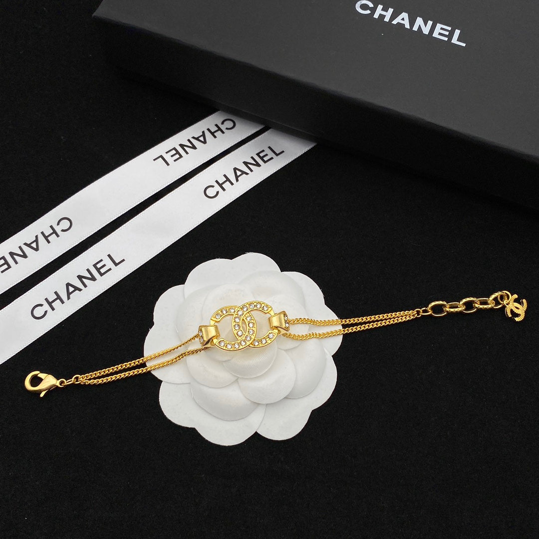 Chanel Crystal Double Layer Bracelet – Luxury Jewelry – product image 2