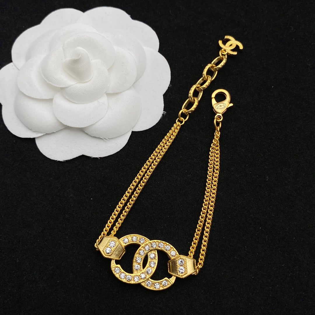 Chanel Crystal Double Layer Bracelet – Luxury Jewelry – product image 3