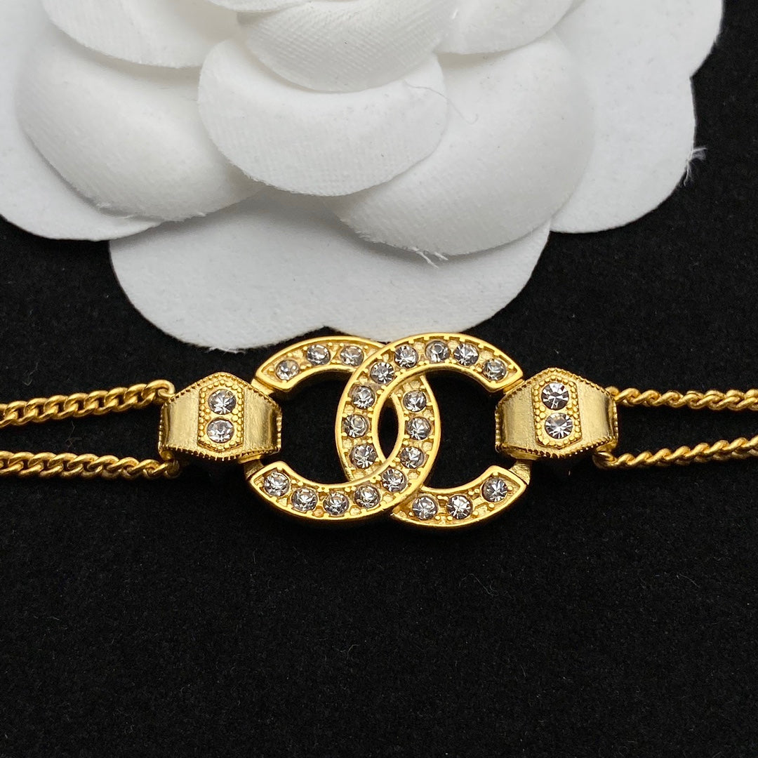 Chanel Crystal Double Layer Bracelet – Luxury Jewelry – product image 4