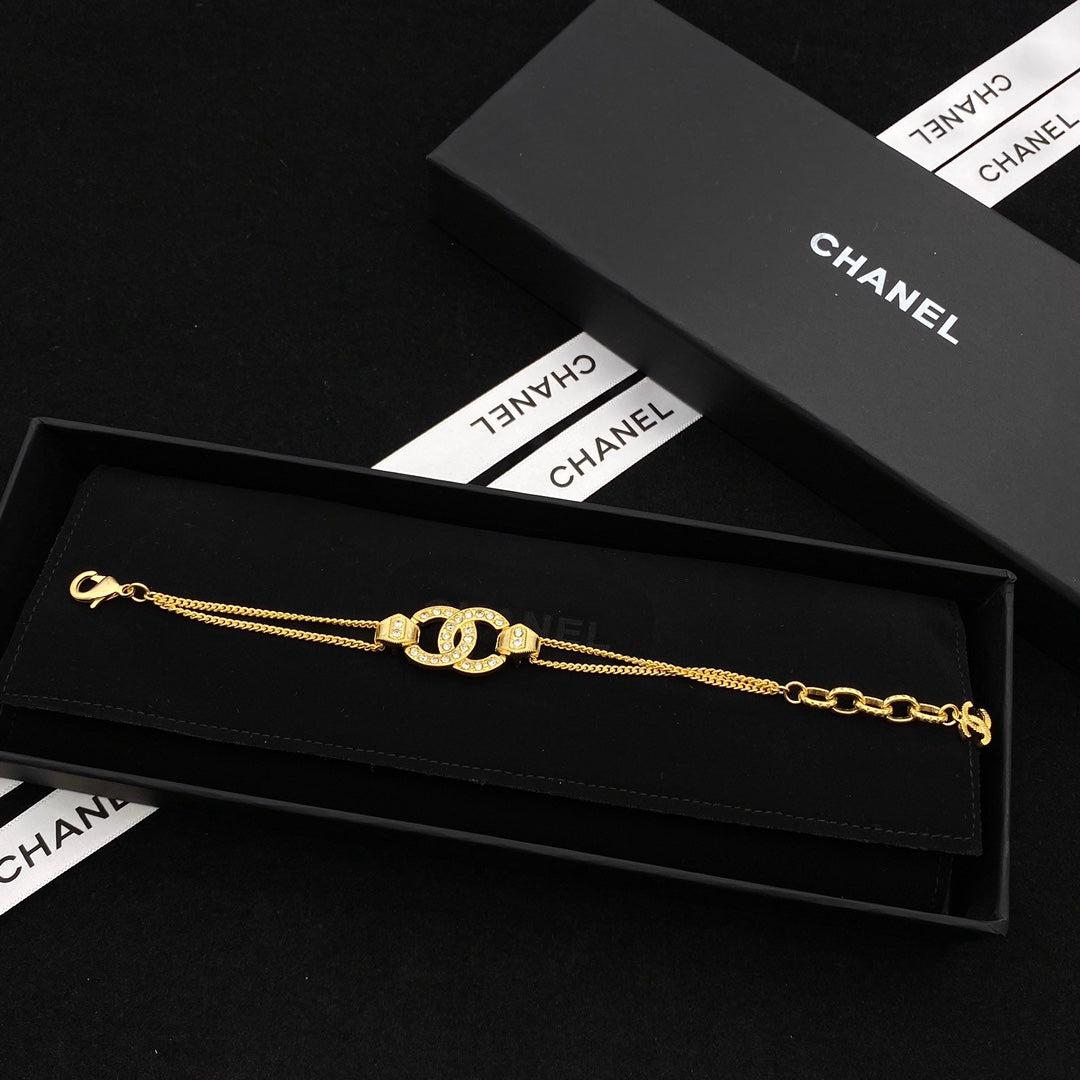 Chanel Crystal Double Layer Bracelet – Luxury Jewelry – product image 5