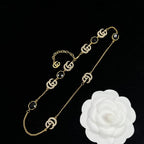 Chanel Crystal Letter Necklace – Luxury Designer Jewelry – product image 2
