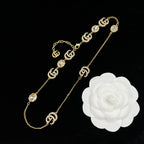 Chanel Crystal Letter Necklace – Luxury Designer Jewelry – product image 3