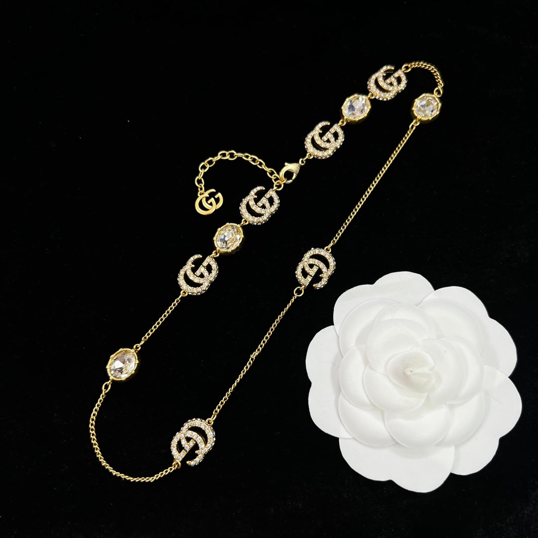 Chanel Crystal Letter Necklace – Luxury Designer Jewelry – product image 5