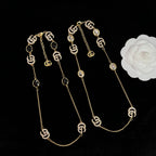 Chanel Crystal Letter Necklace – Luxury Designer Jewelry – product image 8