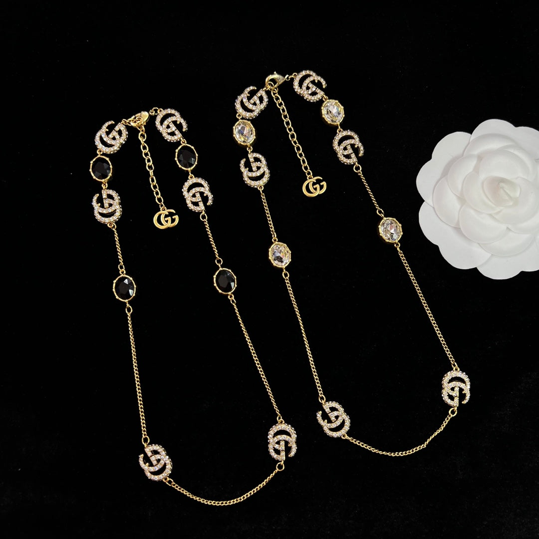 Chanel Crystal Letter Necklace – Luxury Designer Jewelry – product image 8