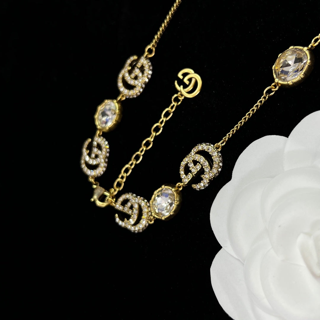 Chanel Crystal Letter Necklace – Luxury Designer Jewelry – product image 9