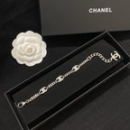 Chanel Crystal Logo Bracelet & Necklace – Luxury Jewelry – product image 6
