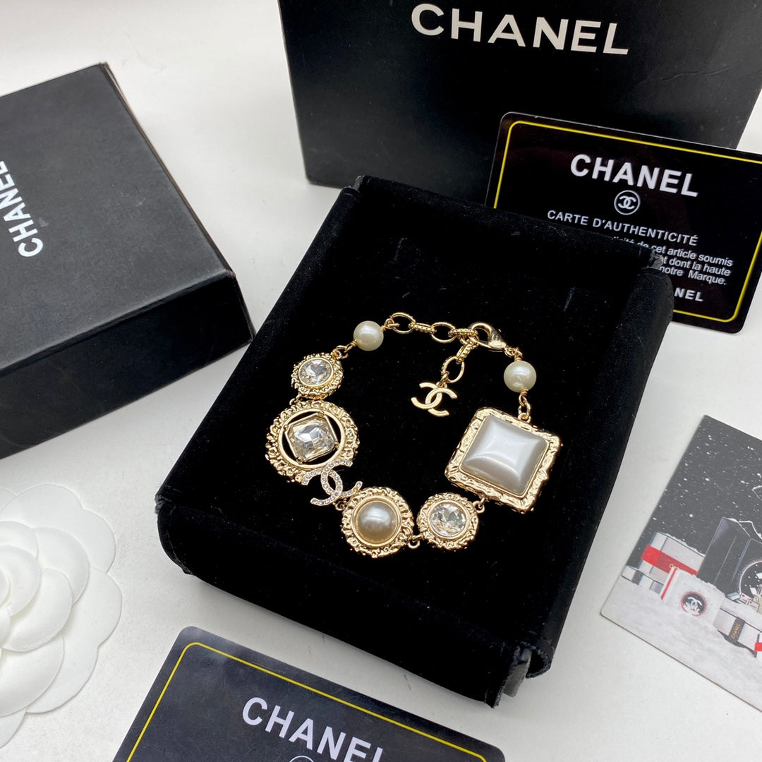 Chanel Crystal Pearl Adjustable Bracelet – Luxury Jewelry – product image 6