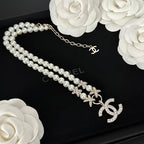 Chanel Crystal Pearl Necklace – Luxury Designer Jewelry – product image 1