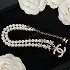 Chanel Crystal Pearl Necklace – Luxury Designer Jewelry – product image 2