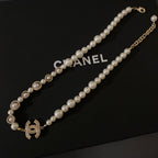 Chanel Crystal Pendant Pearl Necklace – Luxury Designer Jewelry – product image 2