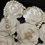 Chanel Crystal Pendant Pearl Necklace – Luxury Designer Jewelry – product image 3