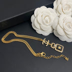 Chanel Crystal Perfume Bottle Necklace – Luxury Designer Jewelry – product image 2