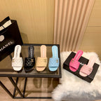 Chanel Diamond Leather Triangle Heel Slippers – slippers product image 13