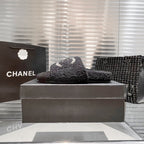 Chanel Diamond Logo Flat Fur Slippers – slippers product image 15