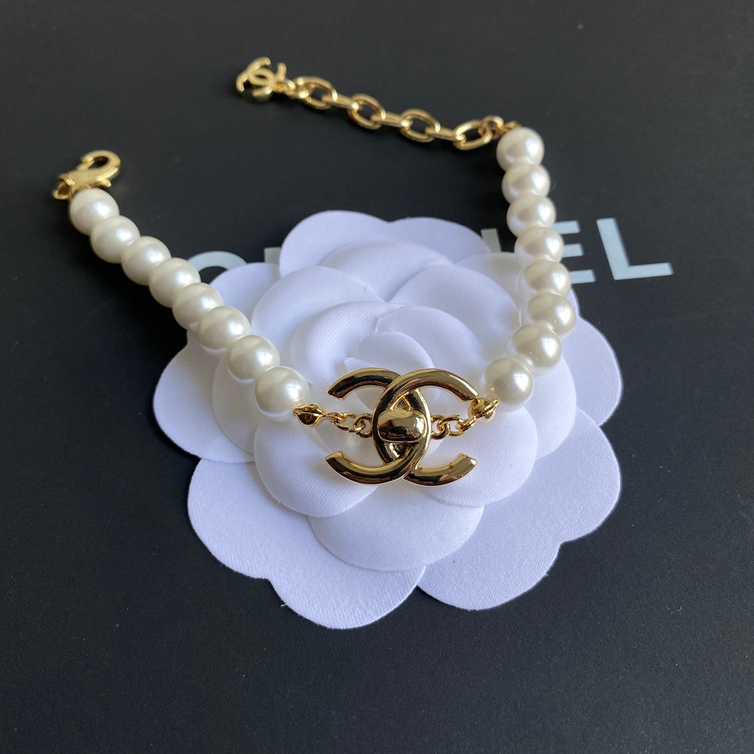 Chanel Double C Pearl Bracelet – Luxury Jewelry – product image 3