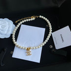 Chanel Double C Pearl Short Necklace – Luxury Designer Jewelry – product image 2