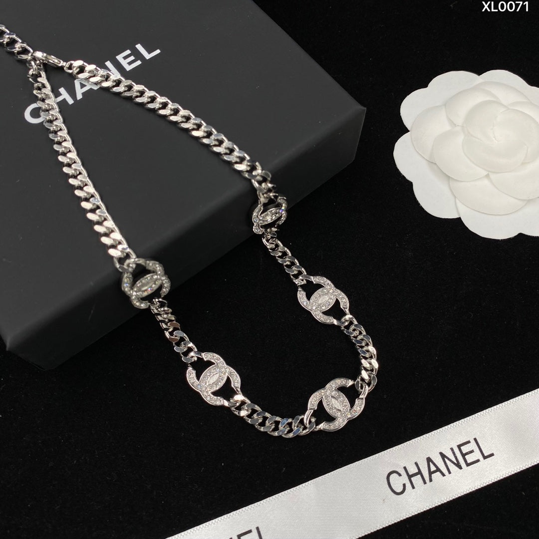 Chanel Double C Zircon Necklace – Luxury Designer Jewelry – product image 2