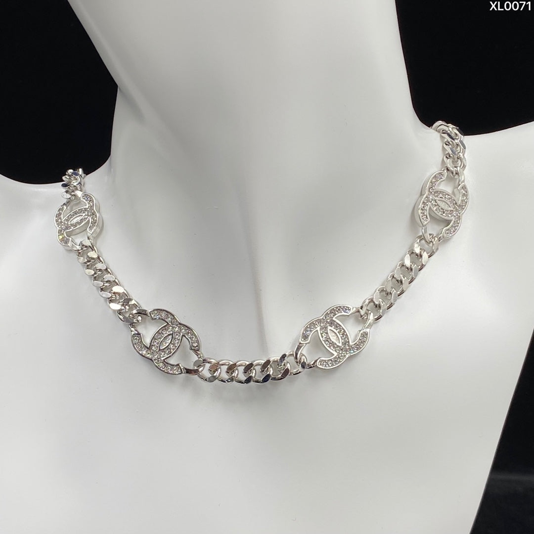 Chanel Double C Zircon Necklace – Luxury Designer Jewelry – product image 6